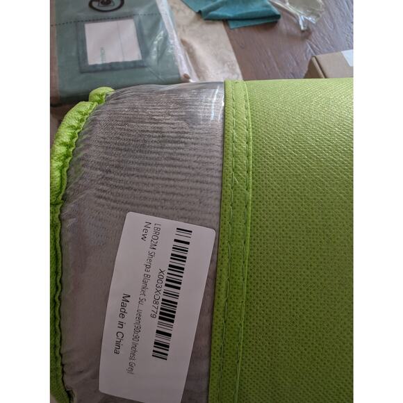 Sherpa Fleece Blanket Twin Microfiber Velvet Reversible, GRAY - Picture 3 of 9